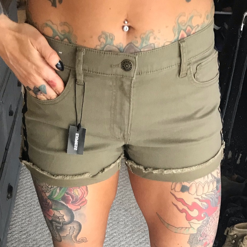NWT Express Denim Stretch Shorts